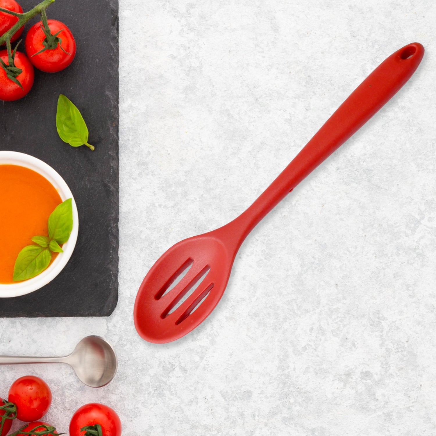 Multipurpose Silicone Spoon, Silicone Basting Spoon Non-Stick Kitchen Utensils Household Gadgets Heat-Resistant Non Stick Spoons Kitchen Cookware Items For Cooking and Baking (6 Pcs Set) Multipurpose Silicone Spoon, Silicone Basting Spoon Non-Stick Kitchen Utensils Household Gadgets Heat-Resistant Non Stick Spoons Kitchen Cookware Items For Cooking and Baking (6 Pcs Set)
